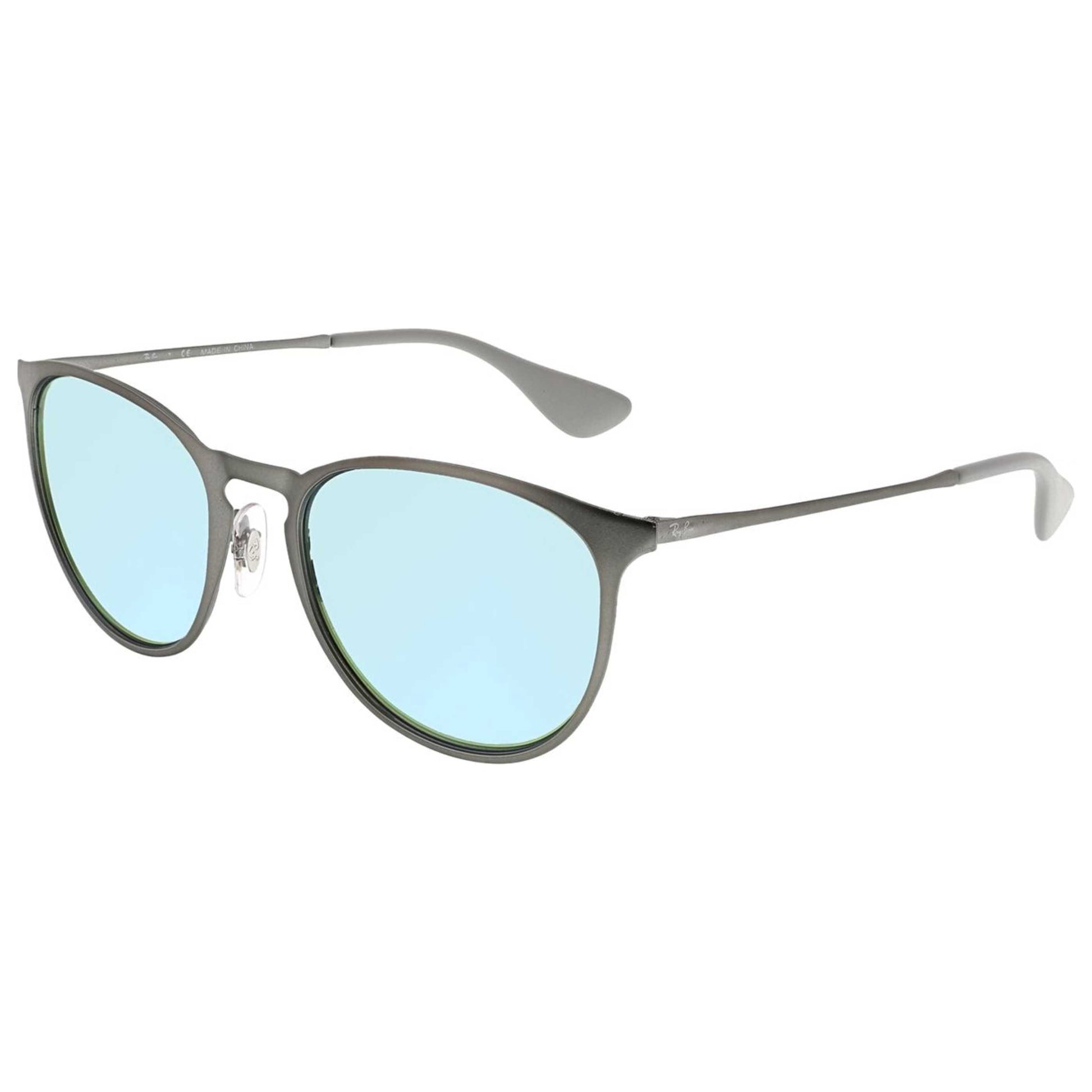 Front view of Ray-Ban Round Unisex Sunglasses RB3539-9015B4-54