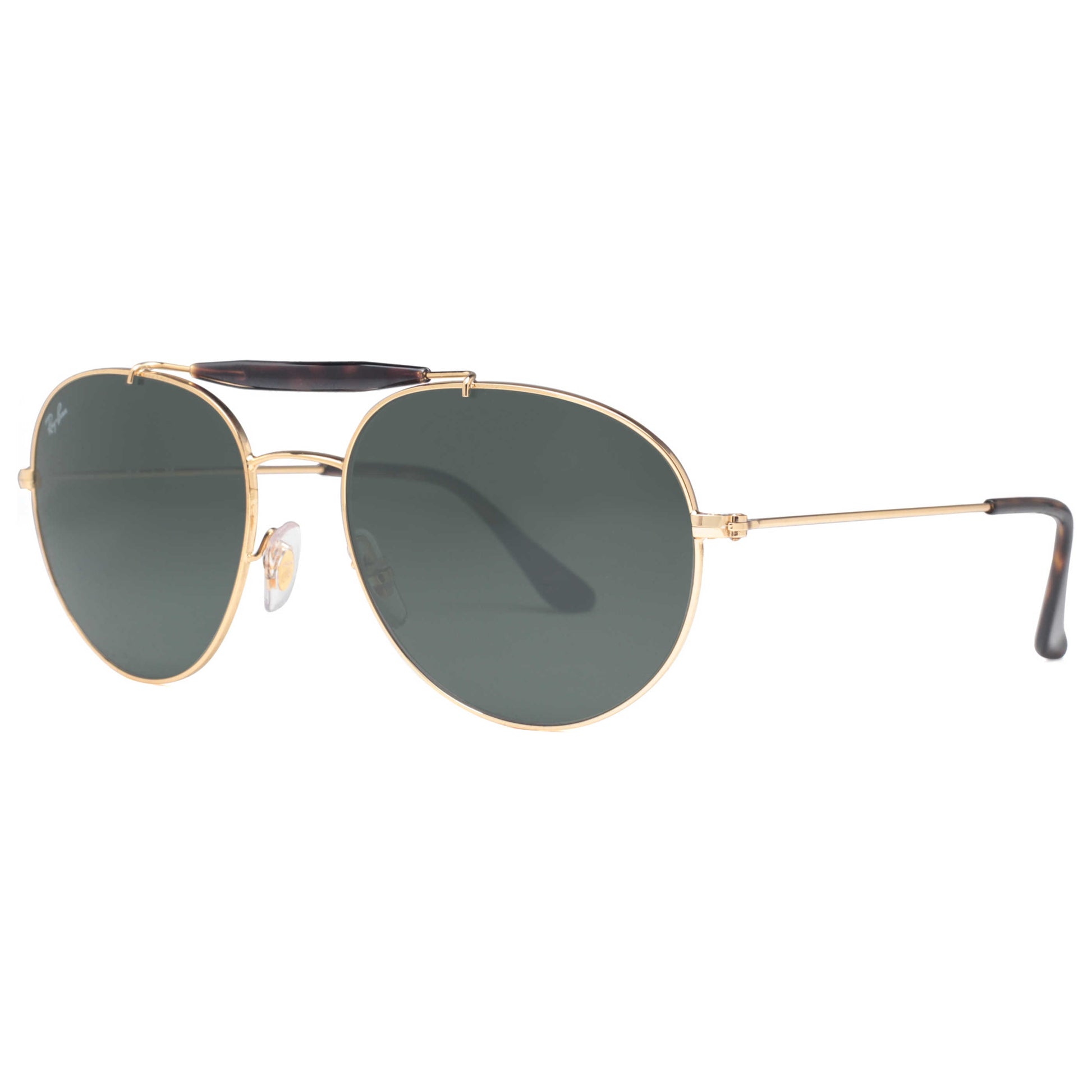 Front view of Ray-Ban Aviator Unisex Sunglasses RB3540-001-56