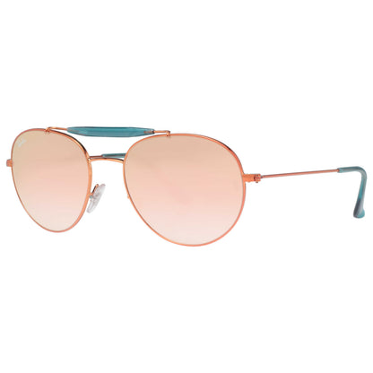Front view of Ray-Ban Aviator Unisex Sunglasses RB3540-198-7Y-53