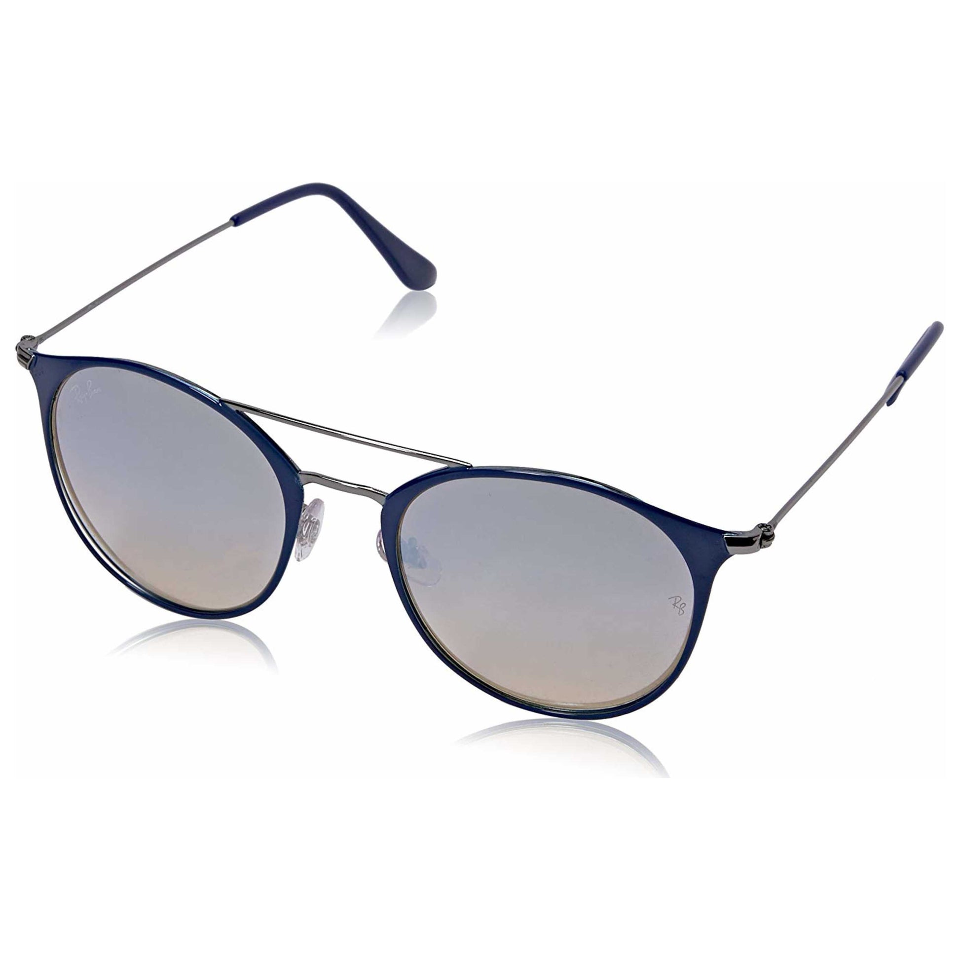 Front view of Ray-Ban Round Unisex Sunglasses RB3546-90109U-52
