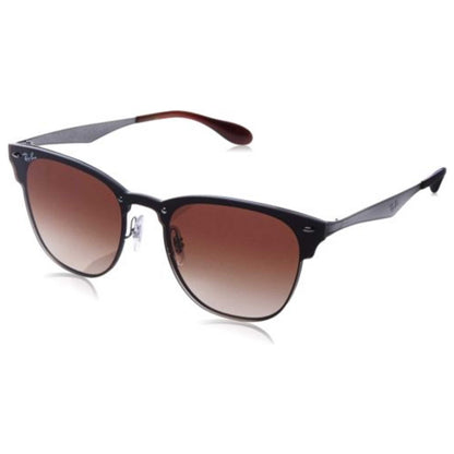 Front view of Ray-Ban Blaze Clubmaster Unisex Sunglasses RB3576N-041-13-41