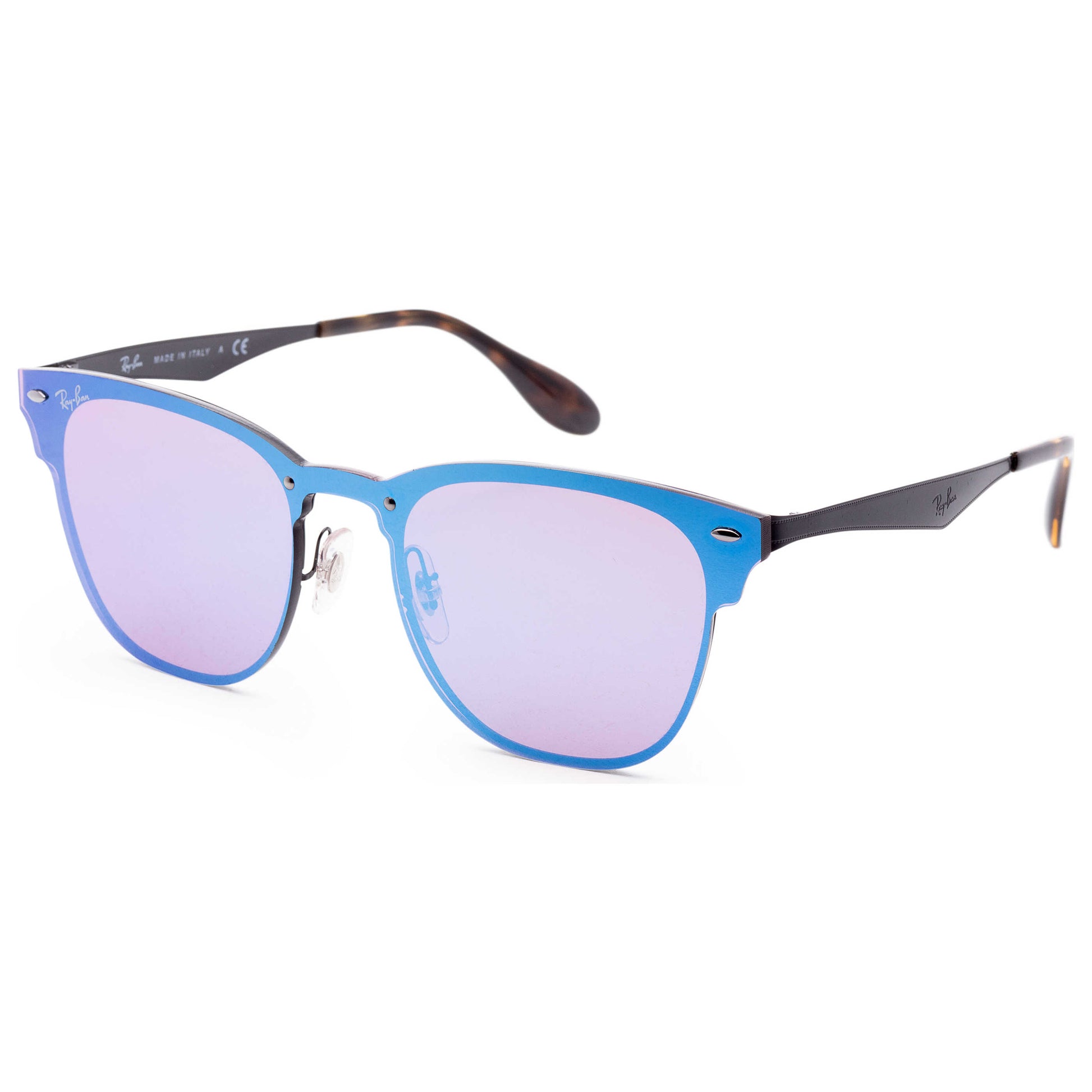 Front view of Ray-Ban Clubmaster Unisex Sunglasses RB3576N-153-7V-41