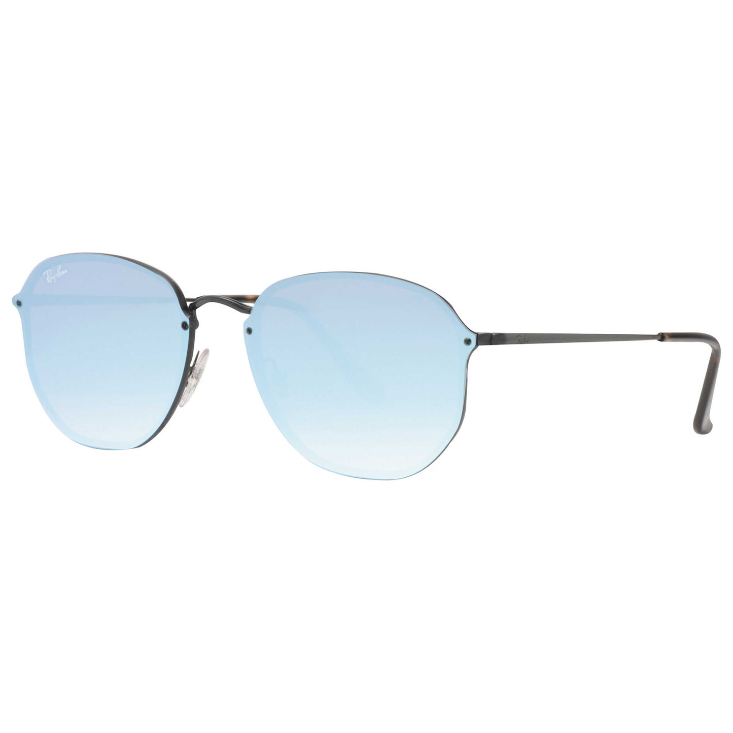 Front view of Ray-Ban Oval Unisex Sunglasses RB3579N153-7V58