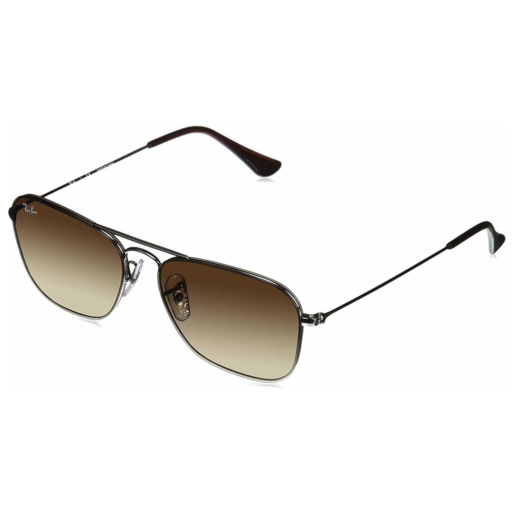 Front view of Ray-Ban Square Unisex Sunglasses RB3603-004-13-56