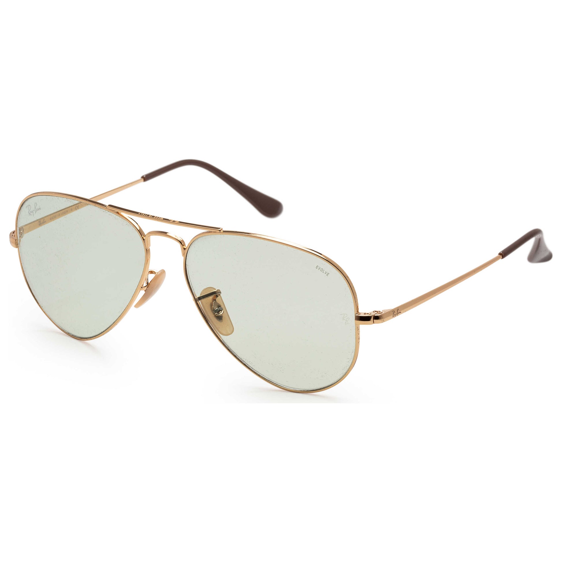 Front view of Ray-Ban Designer Unisex Sunglasses RB3689-001-T155