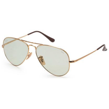 Front view of Ray-Ban Designer Unisex Sunglasses RB3689-001-T155