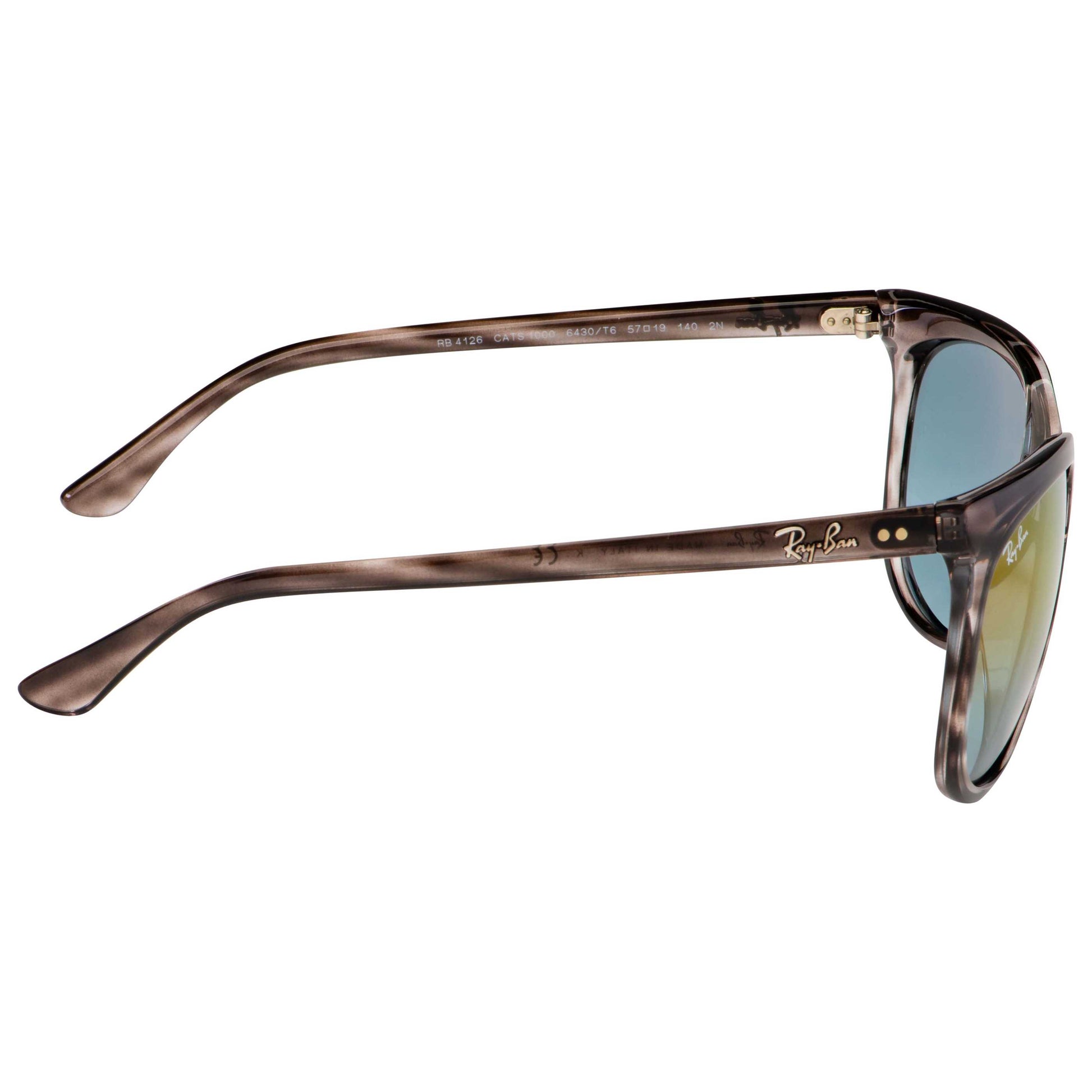 Ray-Ban Cats 1000 Women's Sunglasses RB4126-6430T6-57 - Image #3