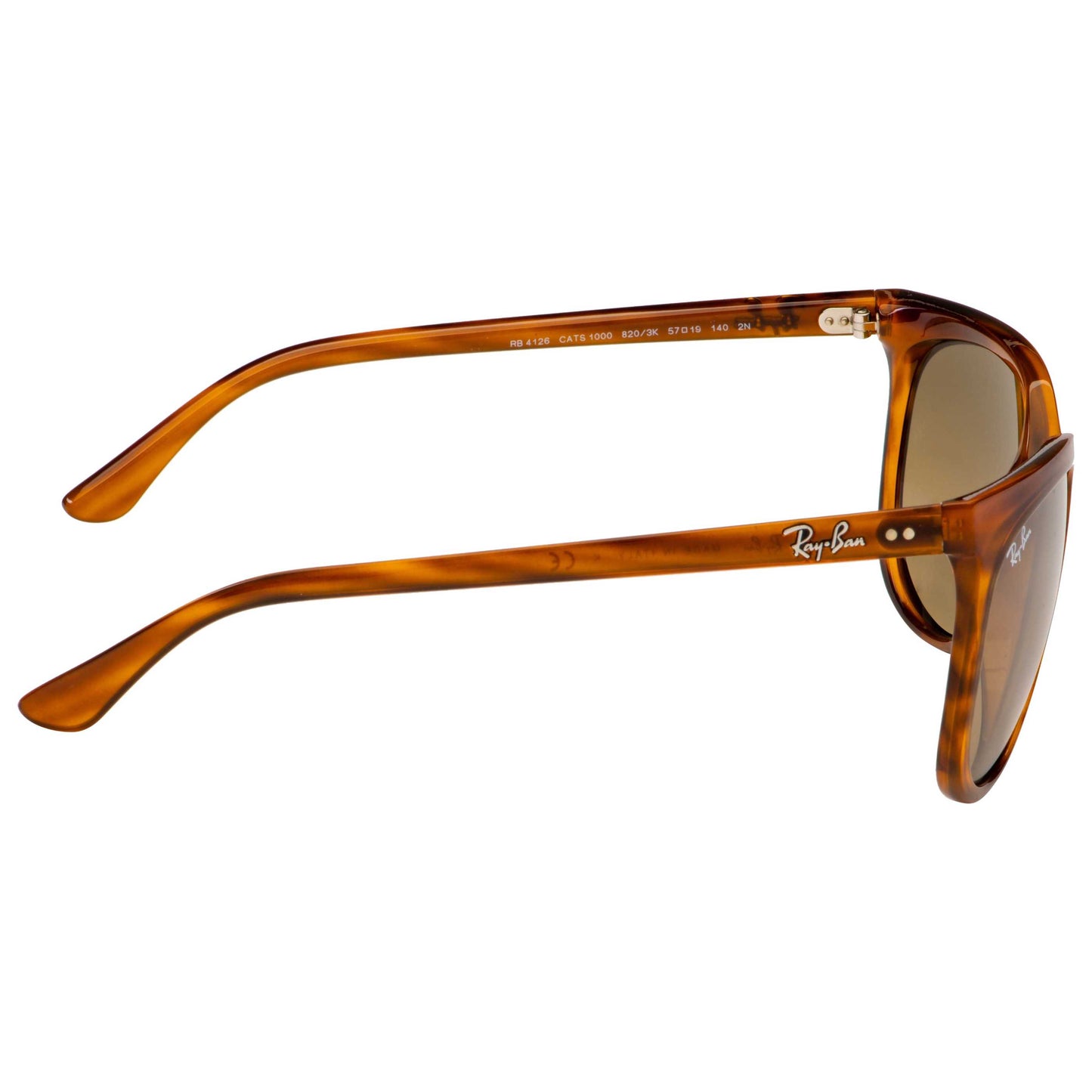 Ray-Ban Cats 1000 Women's Sunglasses RB4126-820-3K-57 - Image #3