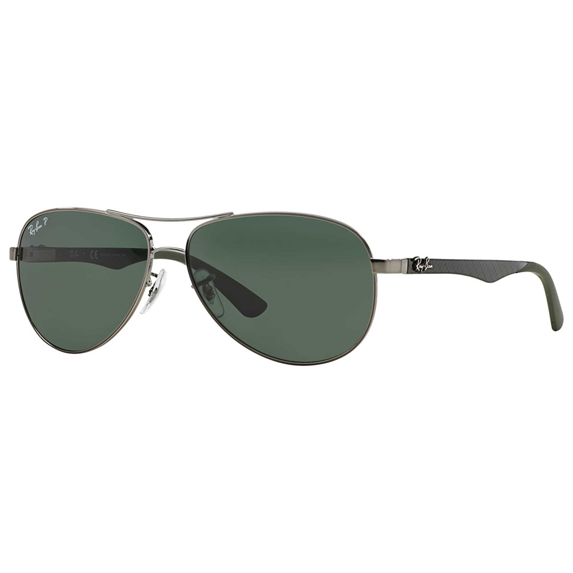 Front view of Ray-Ban Aviator Men's Sunglasses RB8313004N561