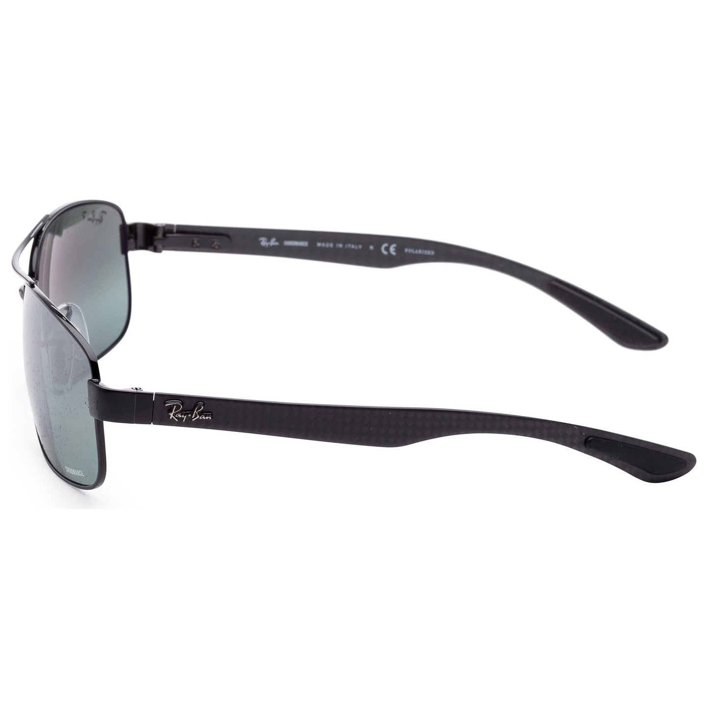 Left view of Ray-Ban Chromance Men's Sunglasses RB8318CH-002-5L62