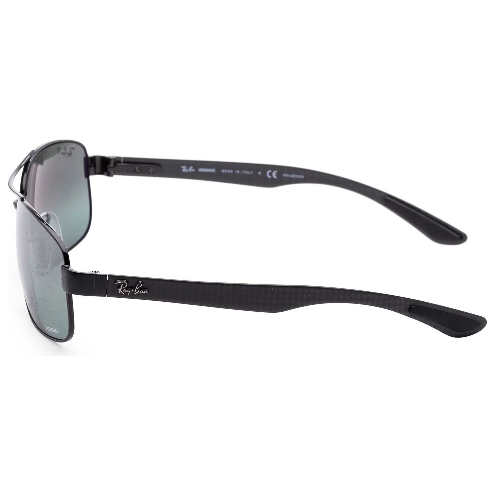 Left view of Ray-Ban Chromance Men's Sunglasses RB8318CH-002-5L62
