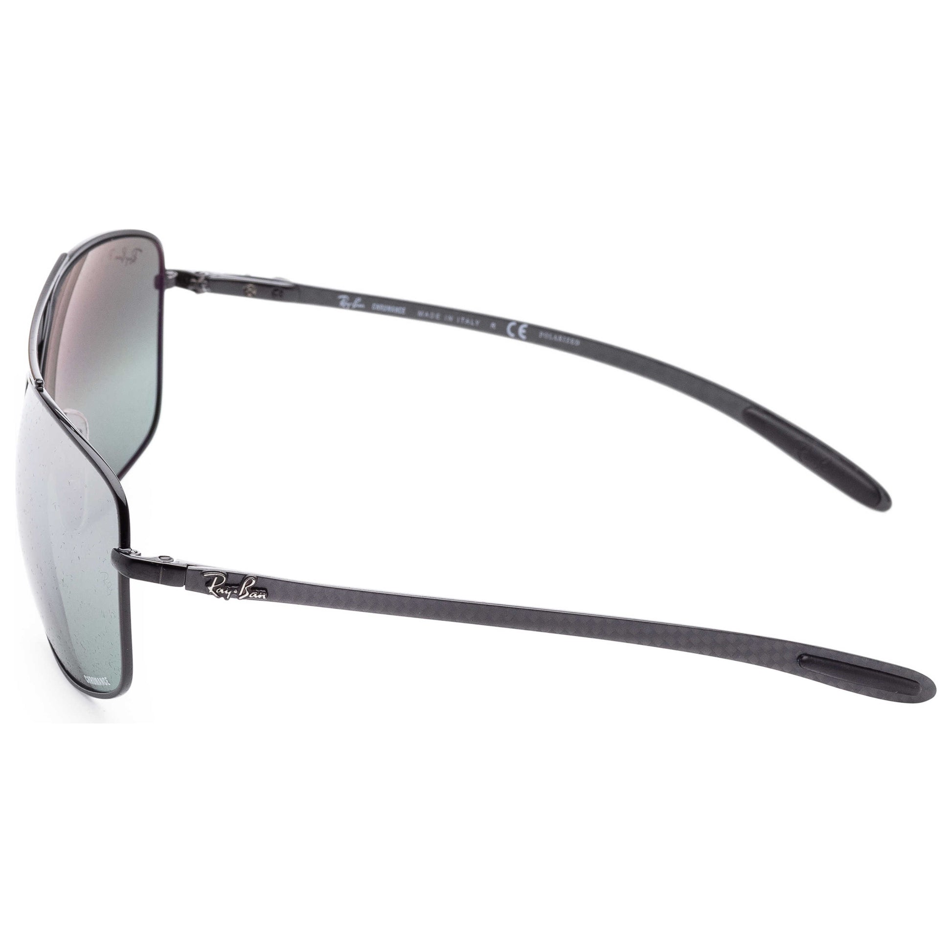 Left view of Ray-Ban Chromance Men's Sunglasses RB8322CH-002-5L62