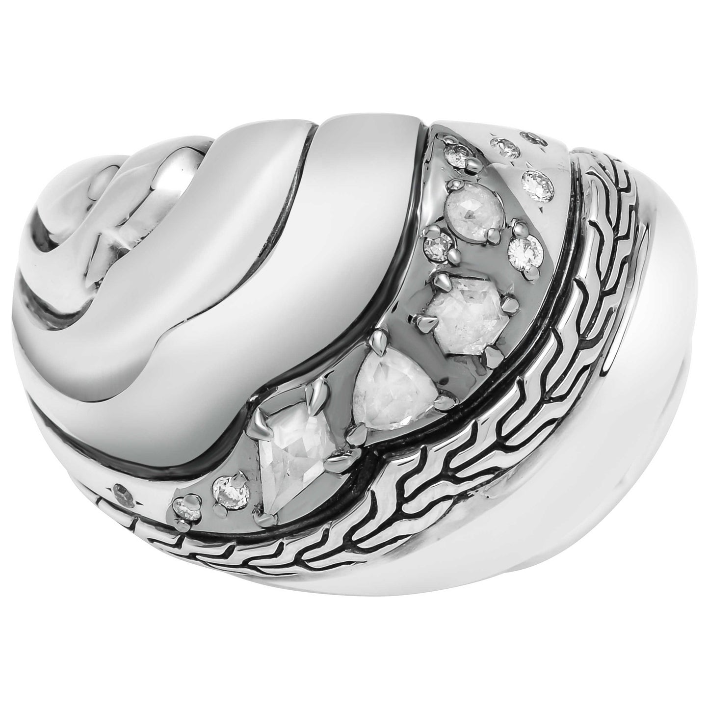 Front view of John Hardy Elegant Women's Ring RBP440172MDIX7