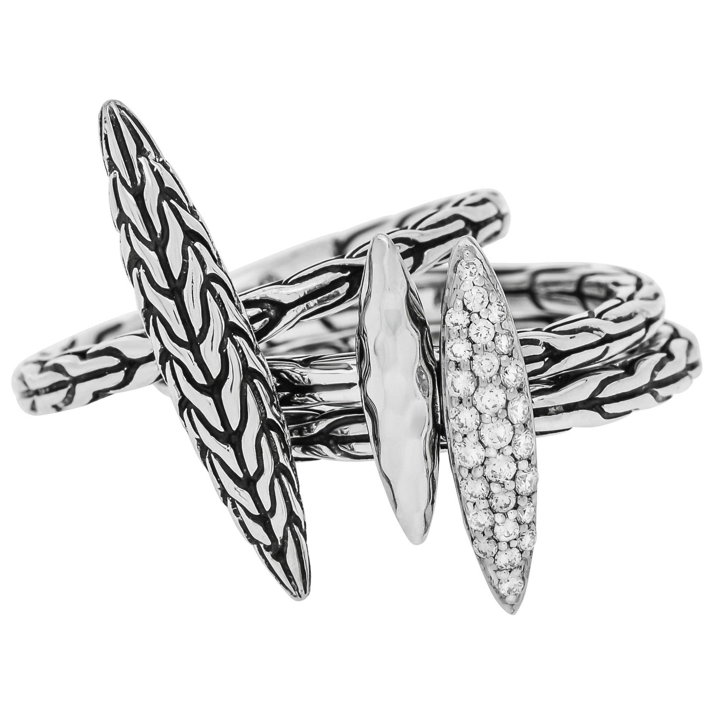 Front view of John Hardy Elegant Women's Ring RBP906382DIX6