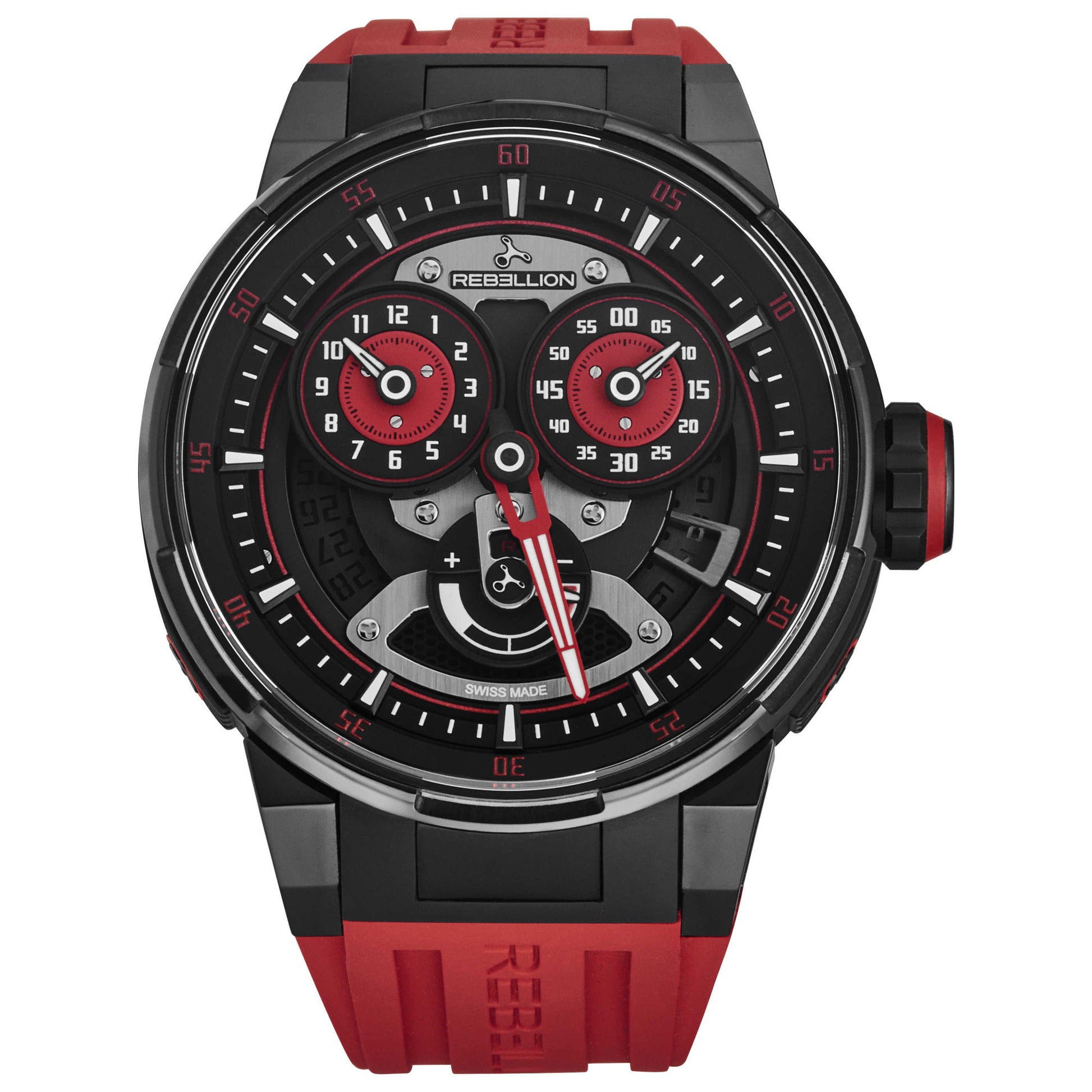 Front view of Rebellion Predator 2.0 Men's Automatic Watch RBPR2REG.TBBKRD