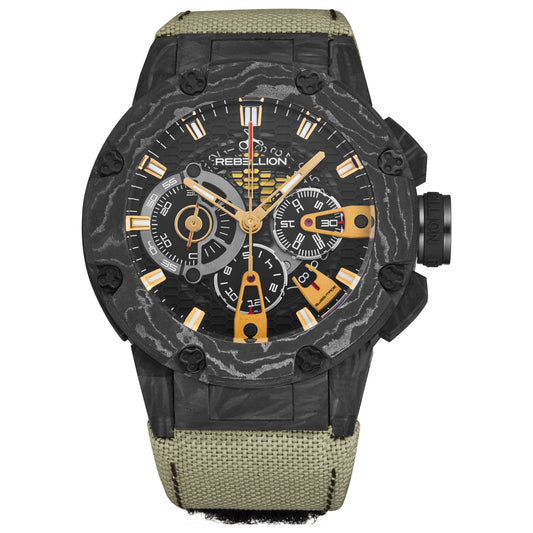 Front view of Rebellion Predator Men's Automatic Watch RBPRCHCA.DAK24