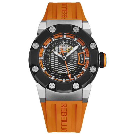 Front view of Rebellion Predator S Men's Automatic Watch RBPRS3H.TITB.OR