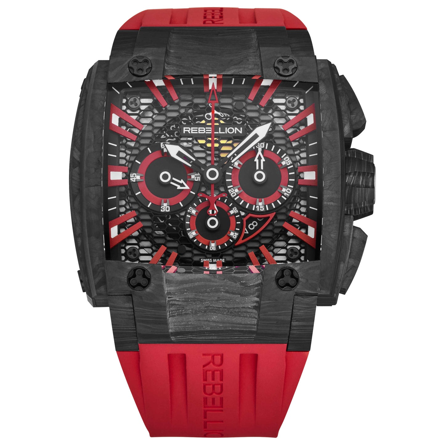 Front view of Rebellion Re1 2.0 Men's Automatic Watch RBRE12CH.CA.RD