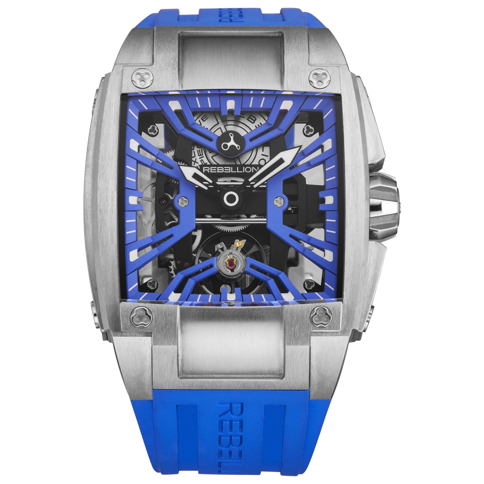 Front view of Rebellion Re-Volt Men's Manual-Wind Watch RBREV2H.TB.BK