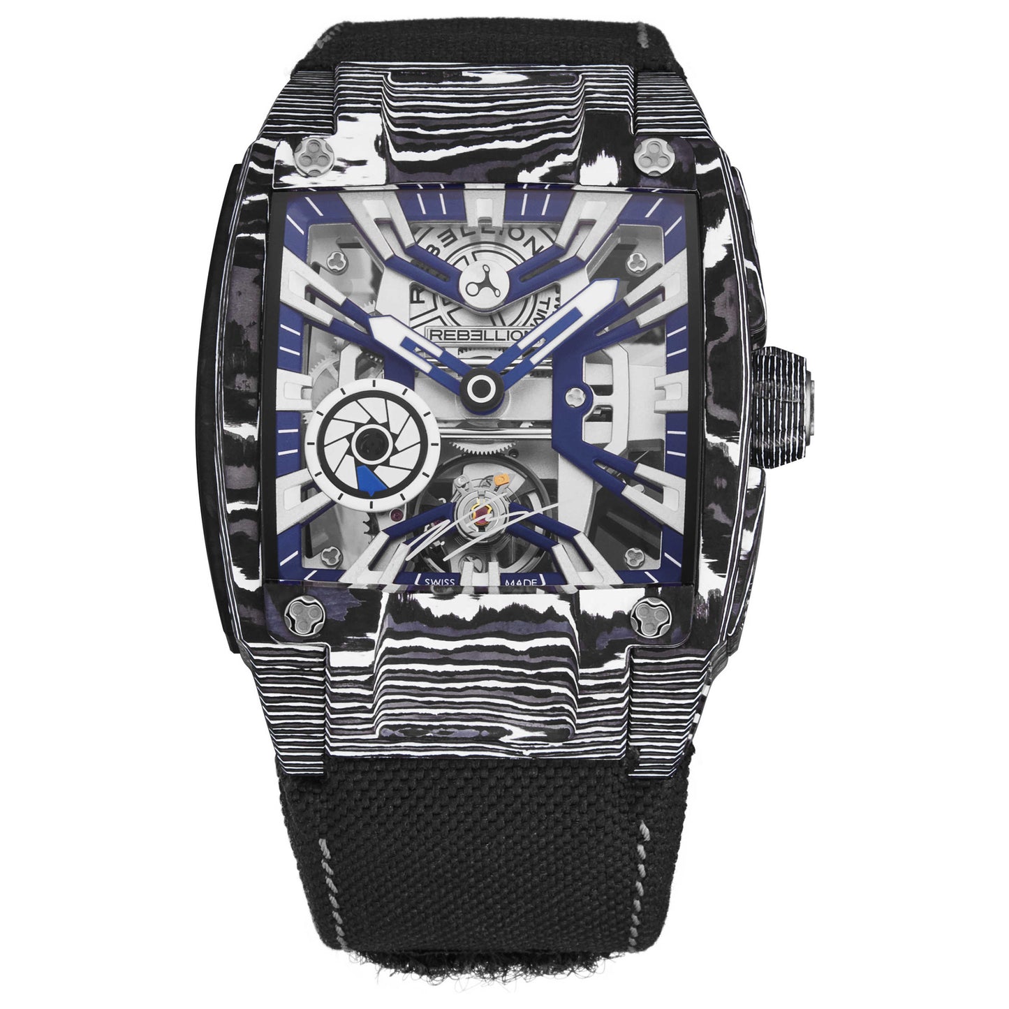 Front view of Rebellion Re-Volt Men's Manual-Wind Watch RBREV3H.CA.VBO