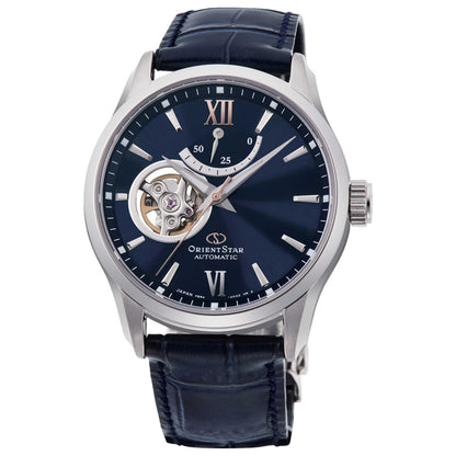Front view of Orient Star Contemporary Semi Skeleton Men's Automatic Watch RE-AT0006L00B