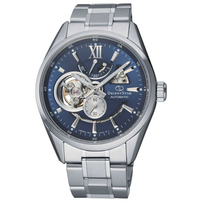 Front view of Orient Star Contemporary Modern Skeleton Men's Automatic Watch RE-AV0003L00B