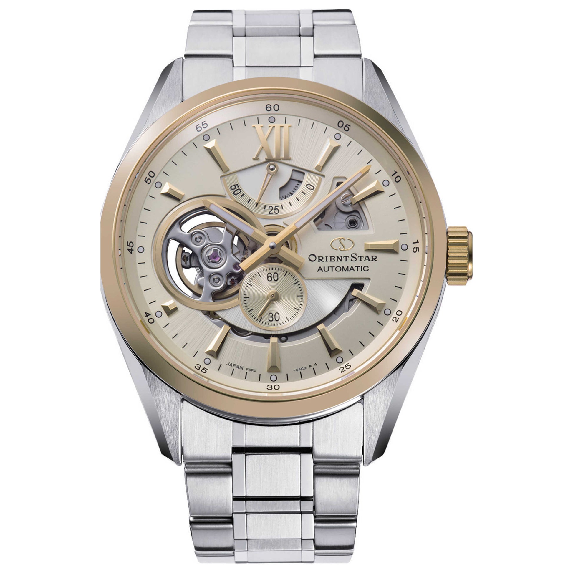 Front view of Orient Star Contemporary Men's Automatic Watch RE-AV0124G00B