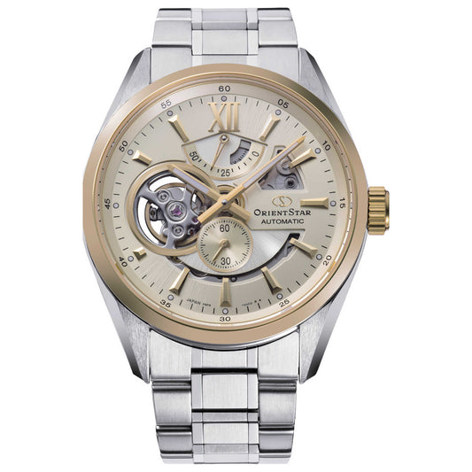 Front view of Orient Star Contemporary Men's Automatic Watch RE-AV0124G00B