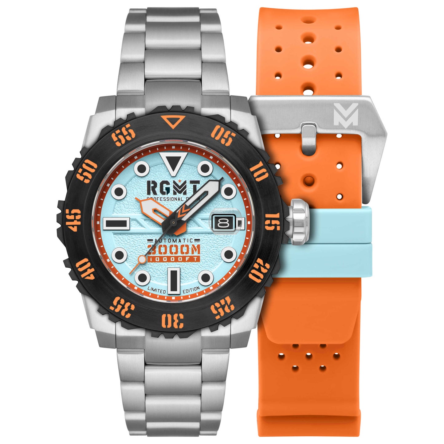 Front view of RGMT Ohio Men's Automatic Watch RG-8034-0G