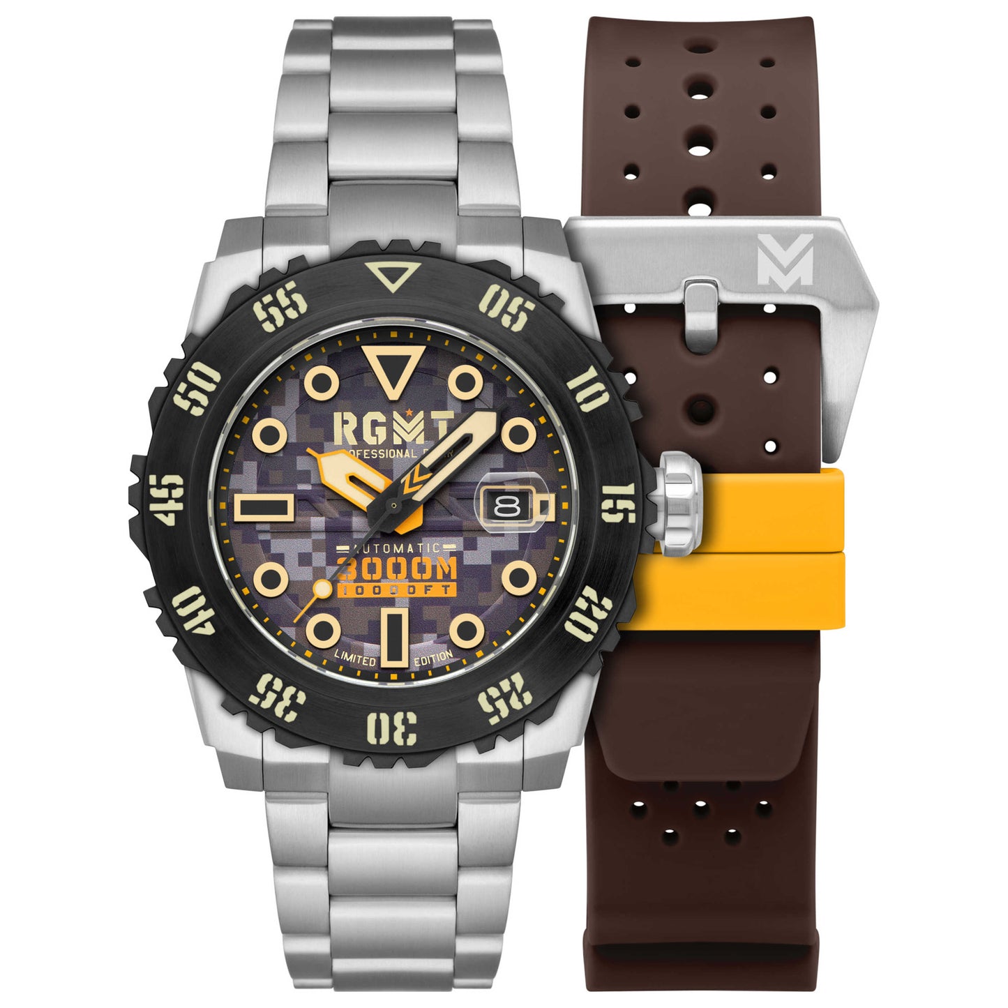 Front view of RGMT Ohio Men's Automatic Watch RG-8034-0J