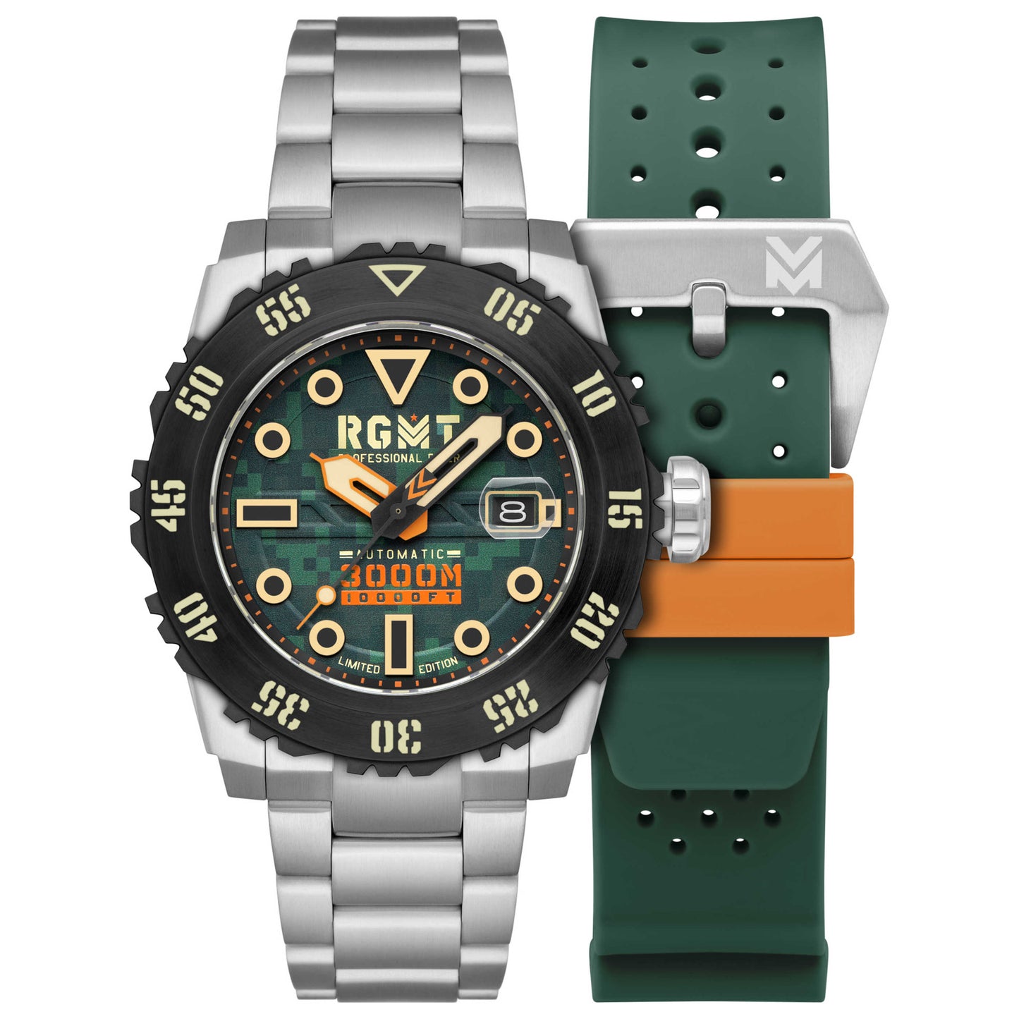 Front view of RGMT Ohio Men's Automatic Watch RG-8034-0K