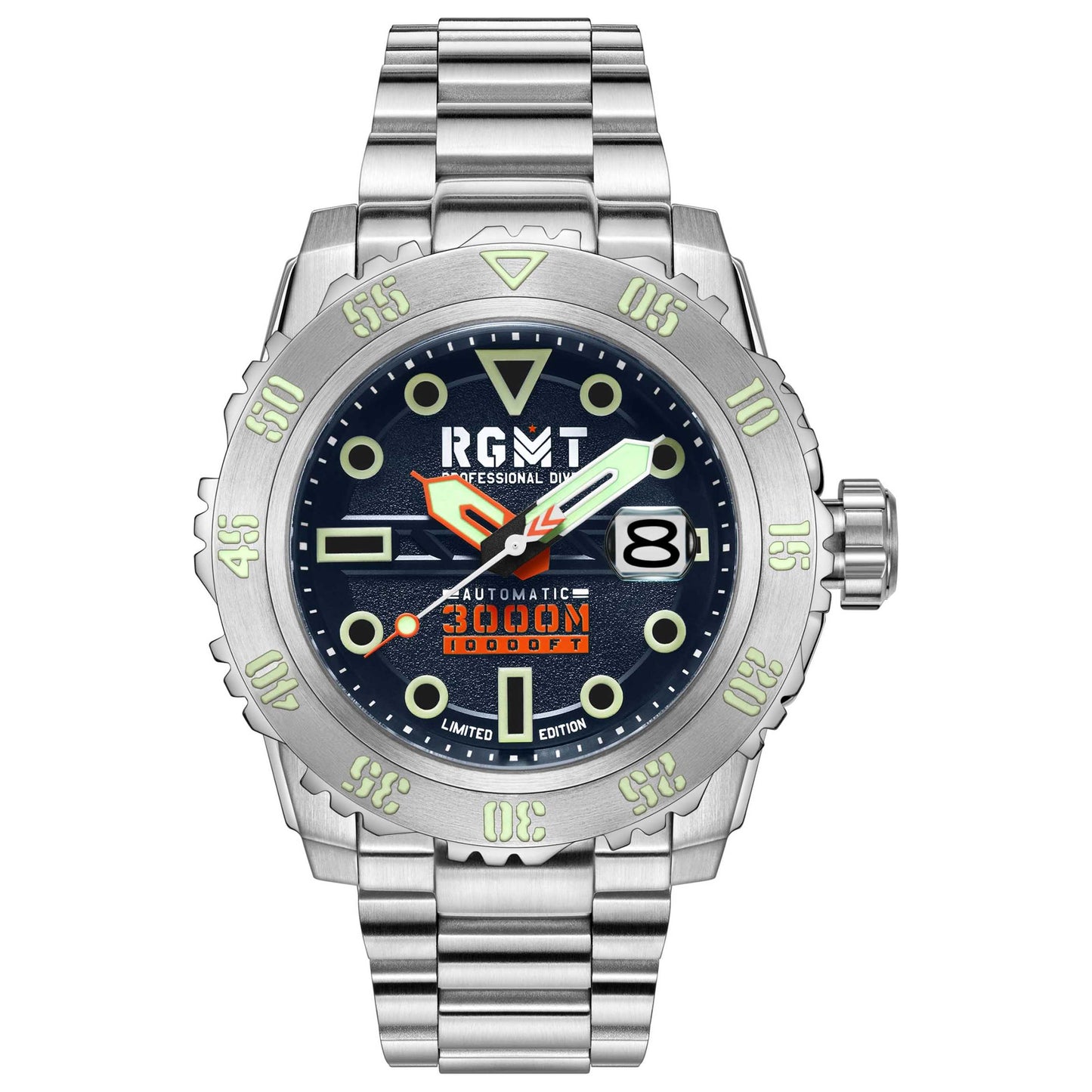 Front view of RGMT Ohio Men's Automatic Watch RG-8034-22