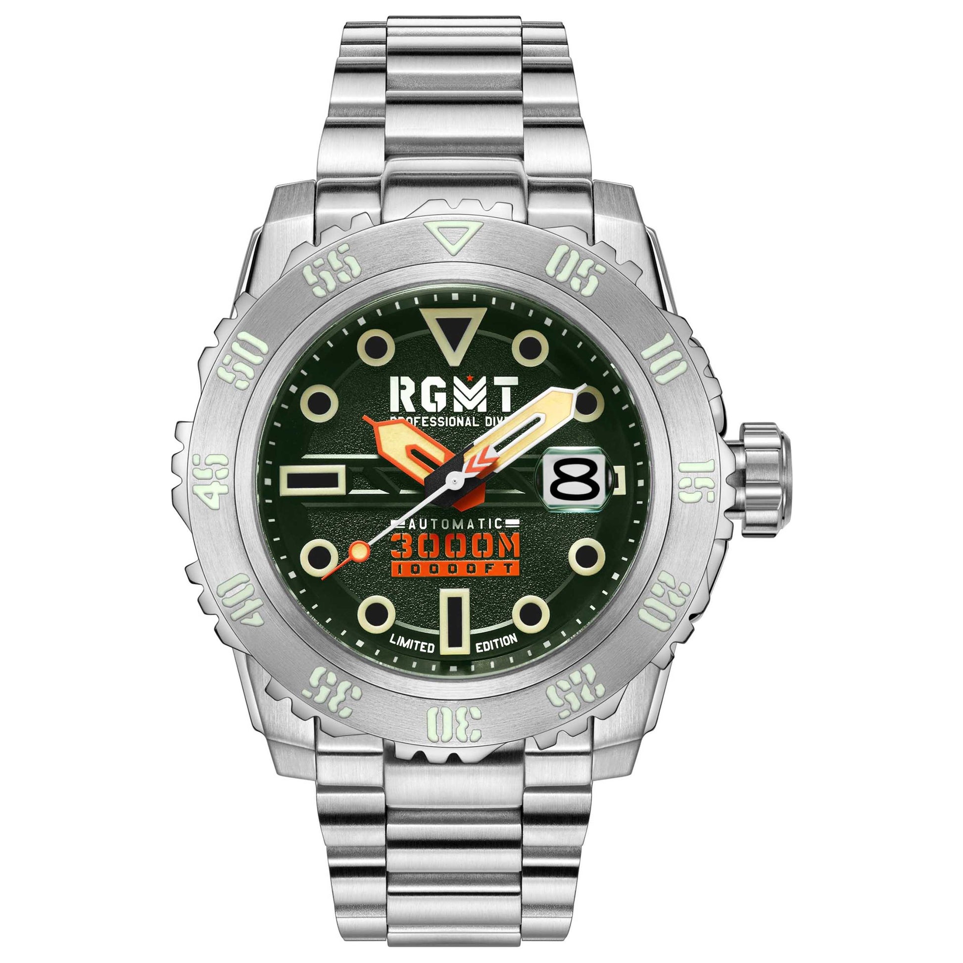 Front view of RGMT Ohio Men's Automatic Watch RG-8034-77