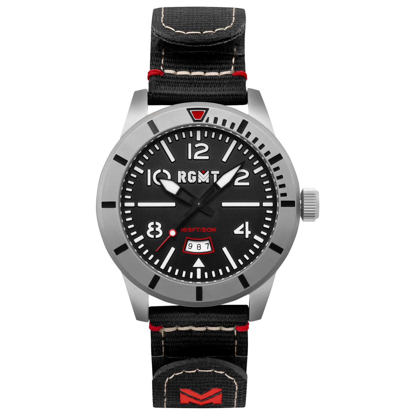 Front view of RGMT Military Men's Quartz Watch RG-8052-01