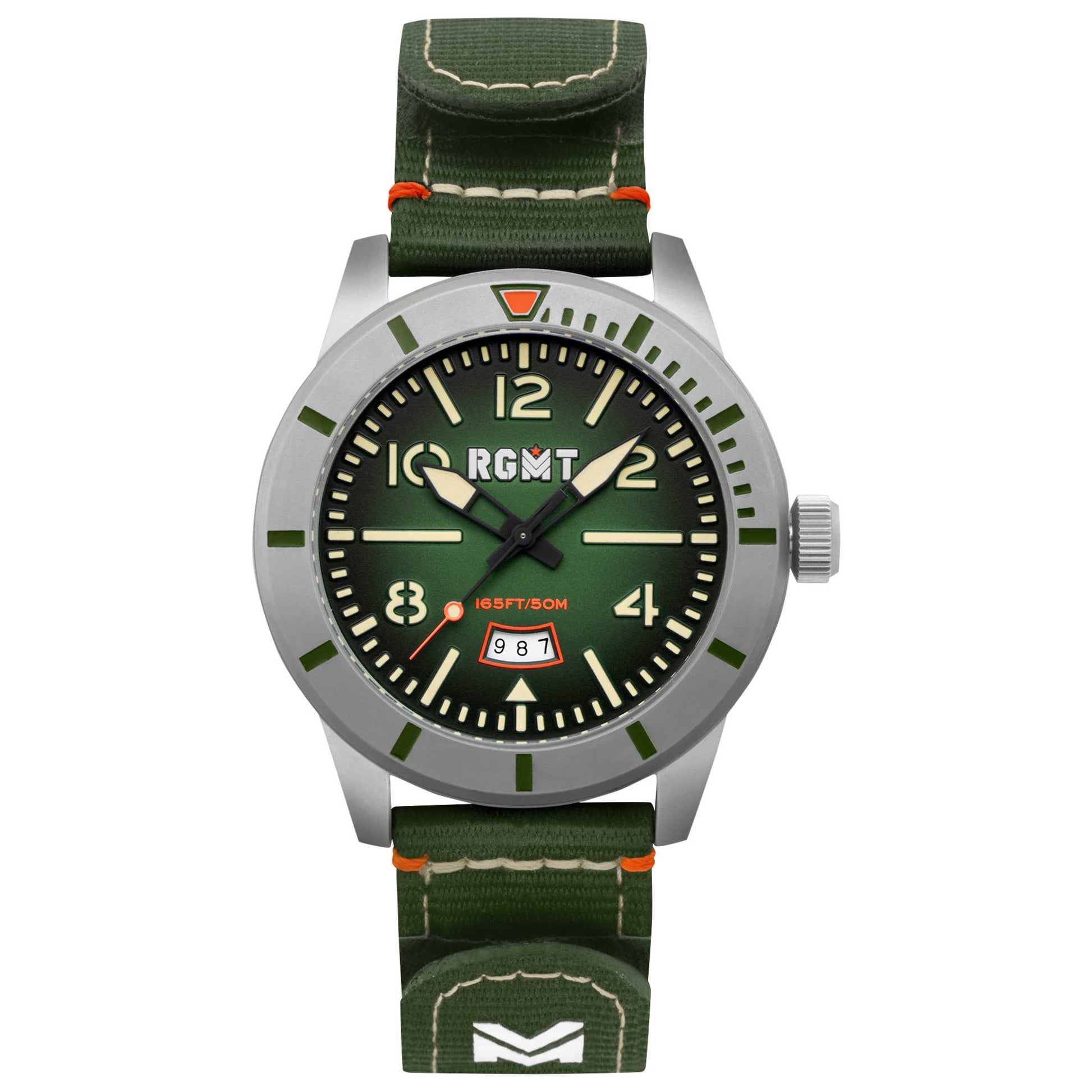 Front view of RGMT Military Men's Quartz Watch RG-8052-03