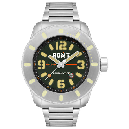 Front view of RGMT All Brite Men's Automatic Watch RG-8053-44