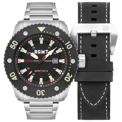 Front view of RGMT All Brite Men's Automatic Watch RG-8056-11