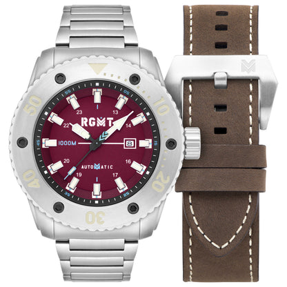Front view of RGMT All Brite Men's Automatic Watch RG-8056-33