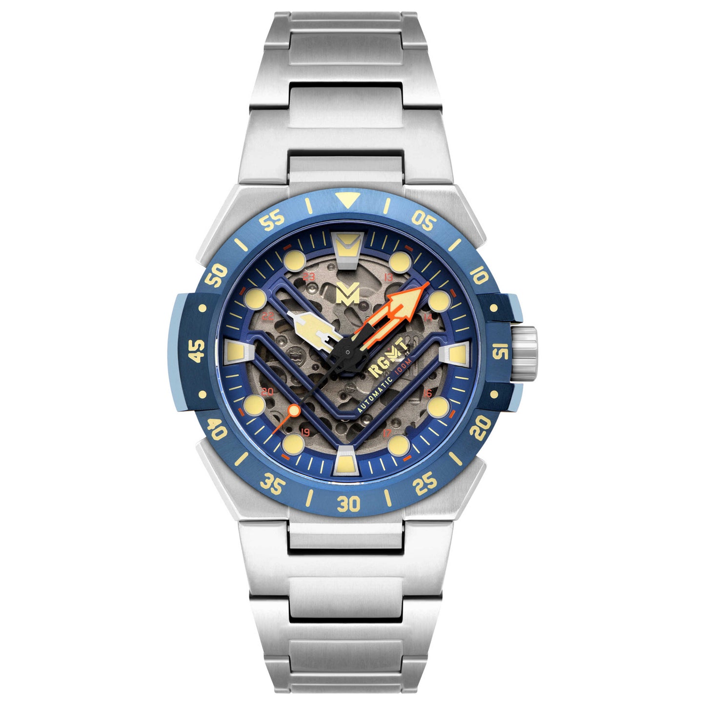 Front view of RGMT Himars Men's Automatic Watch RG-8063-44