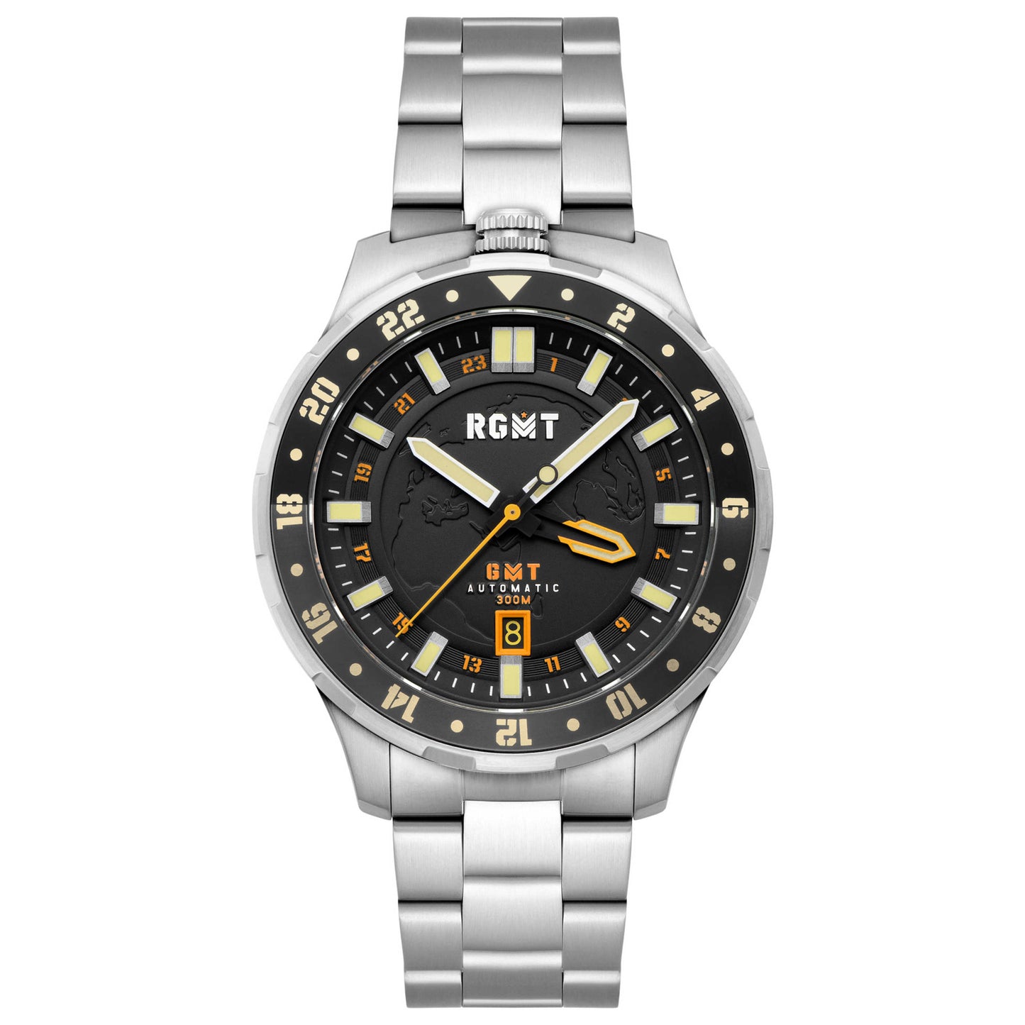 Front view of RGMT Globemaster Men's Automatic Watch RG-8067-11