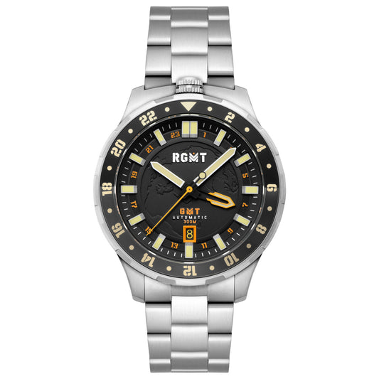 Front view of RGMT Globemaster Men's Automatic Watch RG-8067-11