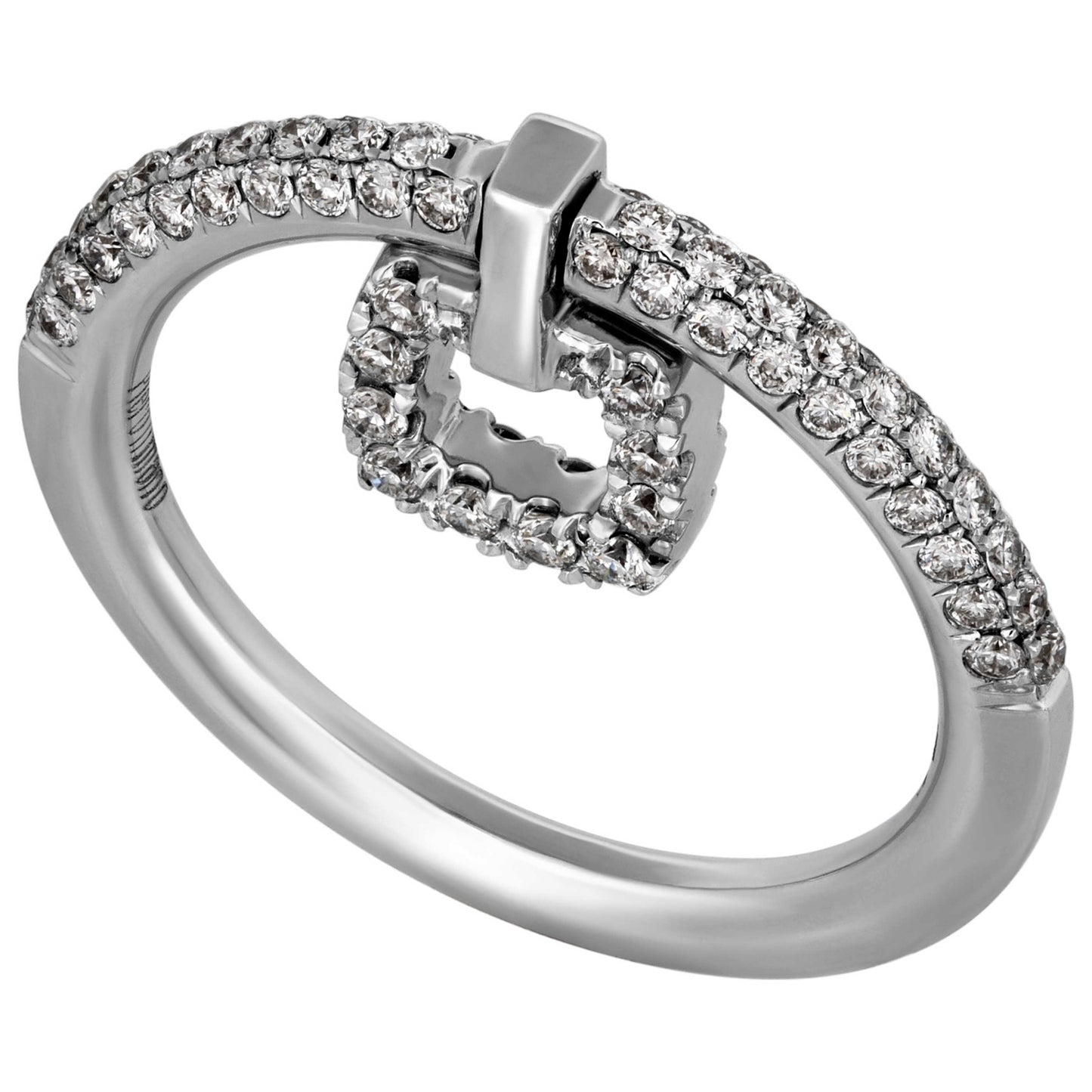 Front view of Piero Milano Elegant Women's Ring RIDI-102328-338