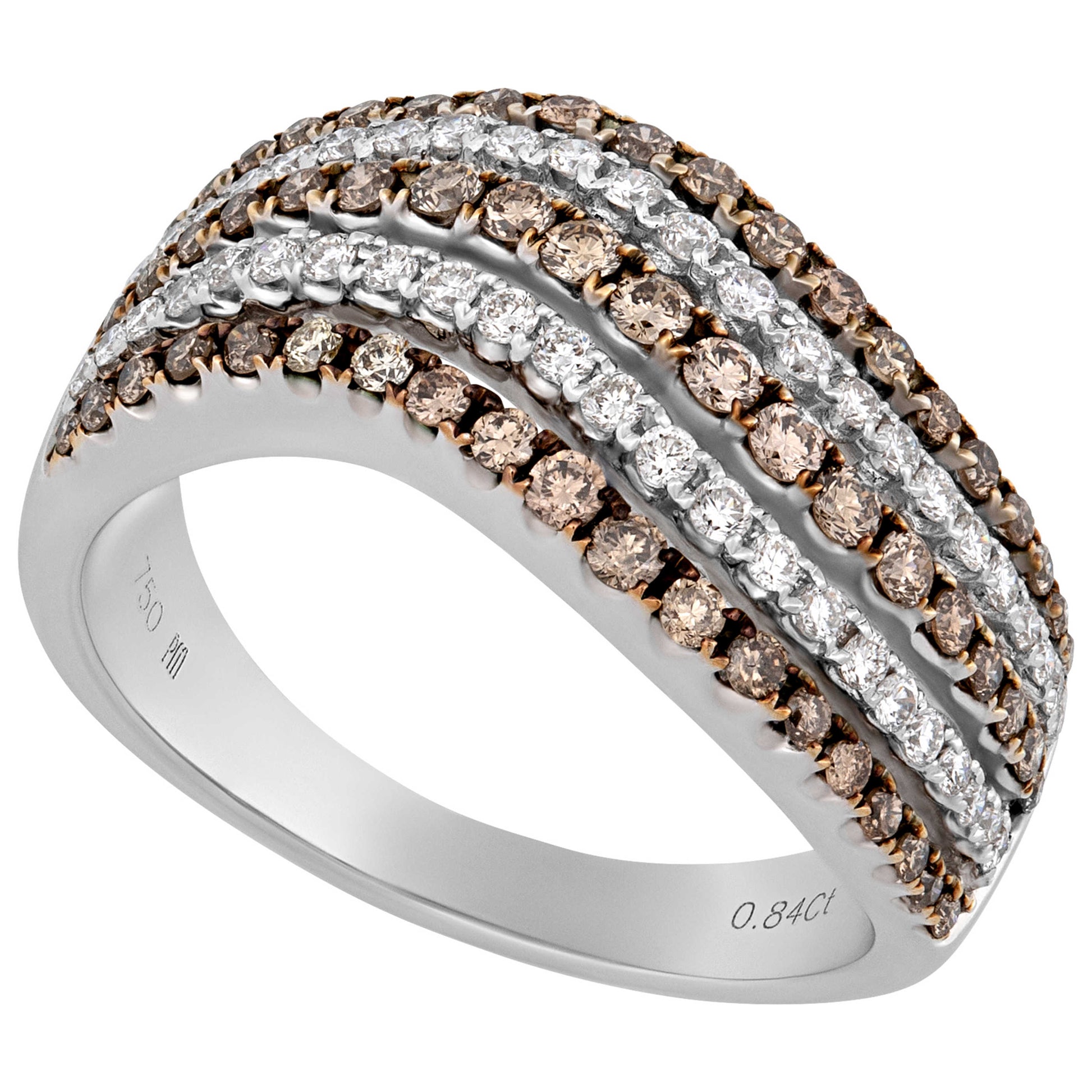 Front view of Piero Milano Elegant Women's Ring RIDI-109567-536.537