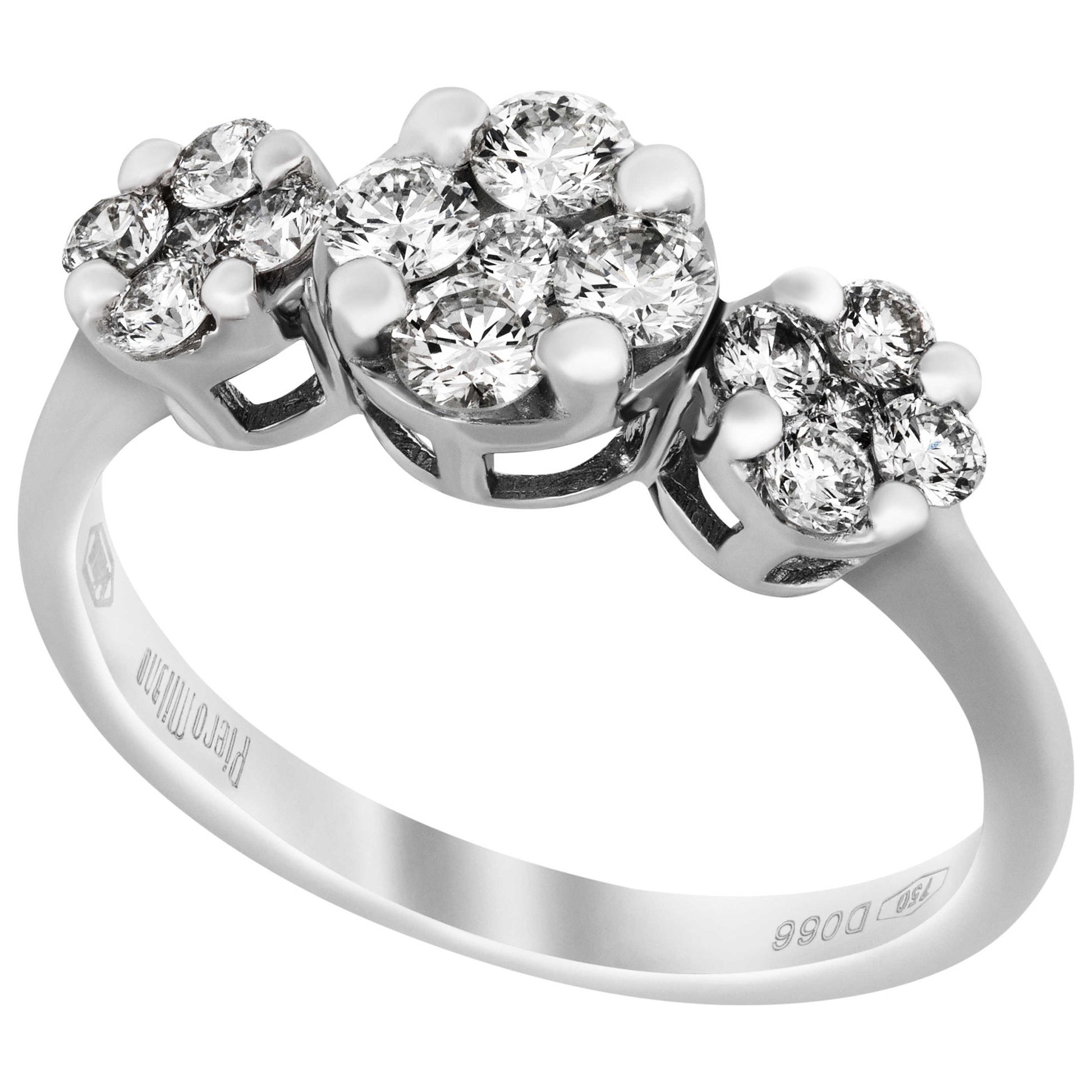 Front view of Piero Milano Elegant Women's Ring RIDI-109581-550