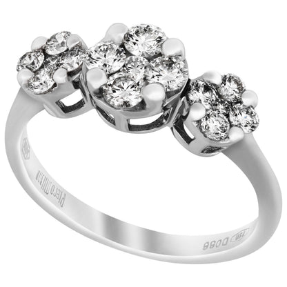 Front view of Piero Milano Elegant Women's Ring RIDI-109581-550