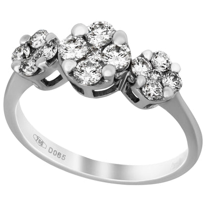 Front view of Piero Milano Elegant Women's Ring RIDI-109583-552