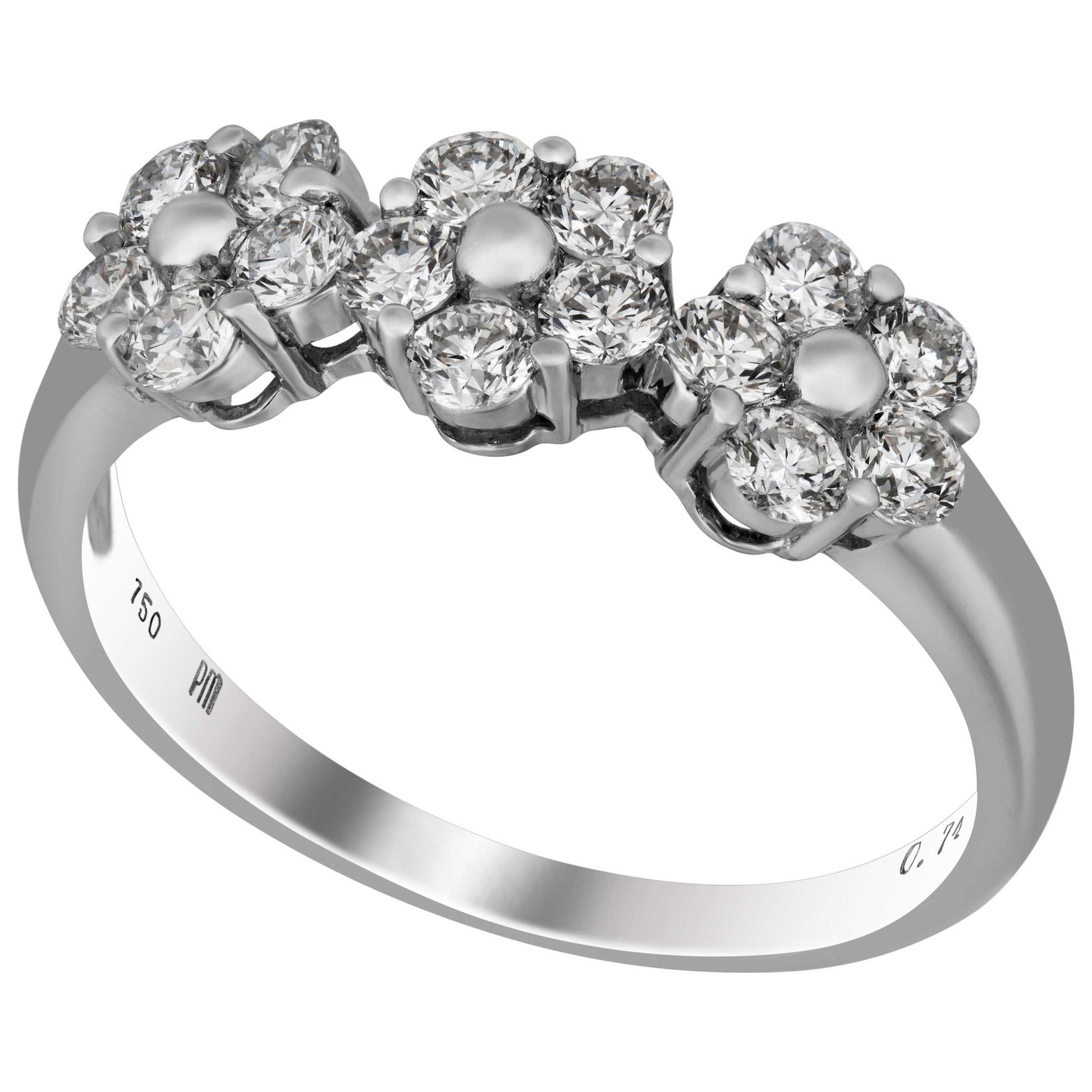 Front view of Piero Milano Elegant Women's Ring RIDI-109592-561