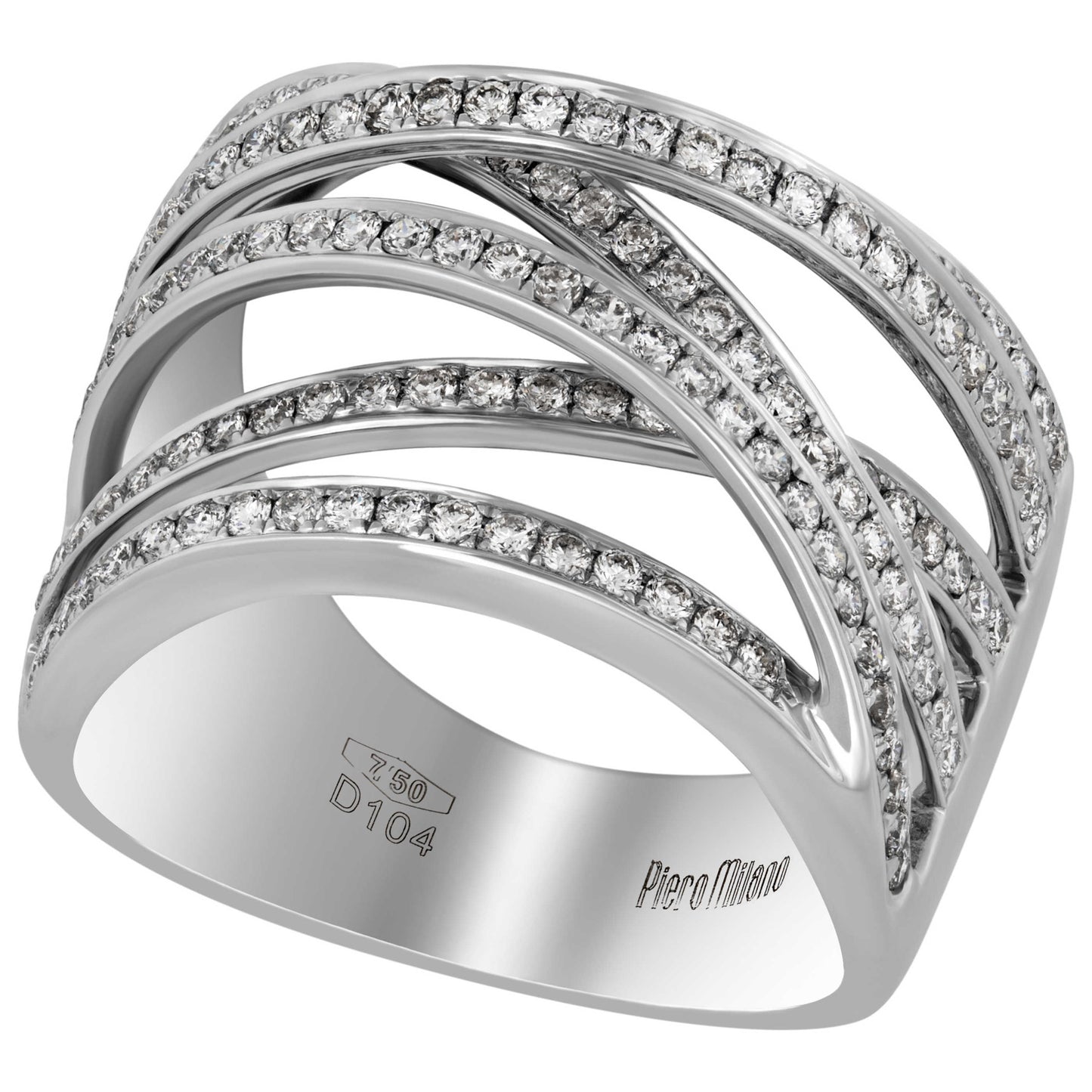 Front view of Piero Milano Elegant Women's Ring RIDI-109604-573