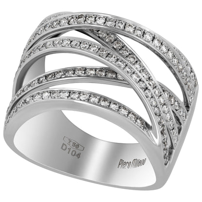 Front view of Piero Milano Elegant Women's Ring RIDI-109604-573