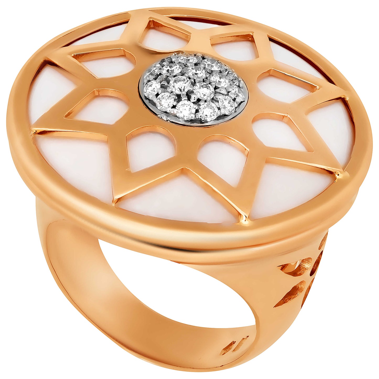 Front view of Piero Milano Elegant Women's Ring RIKD-102288-623